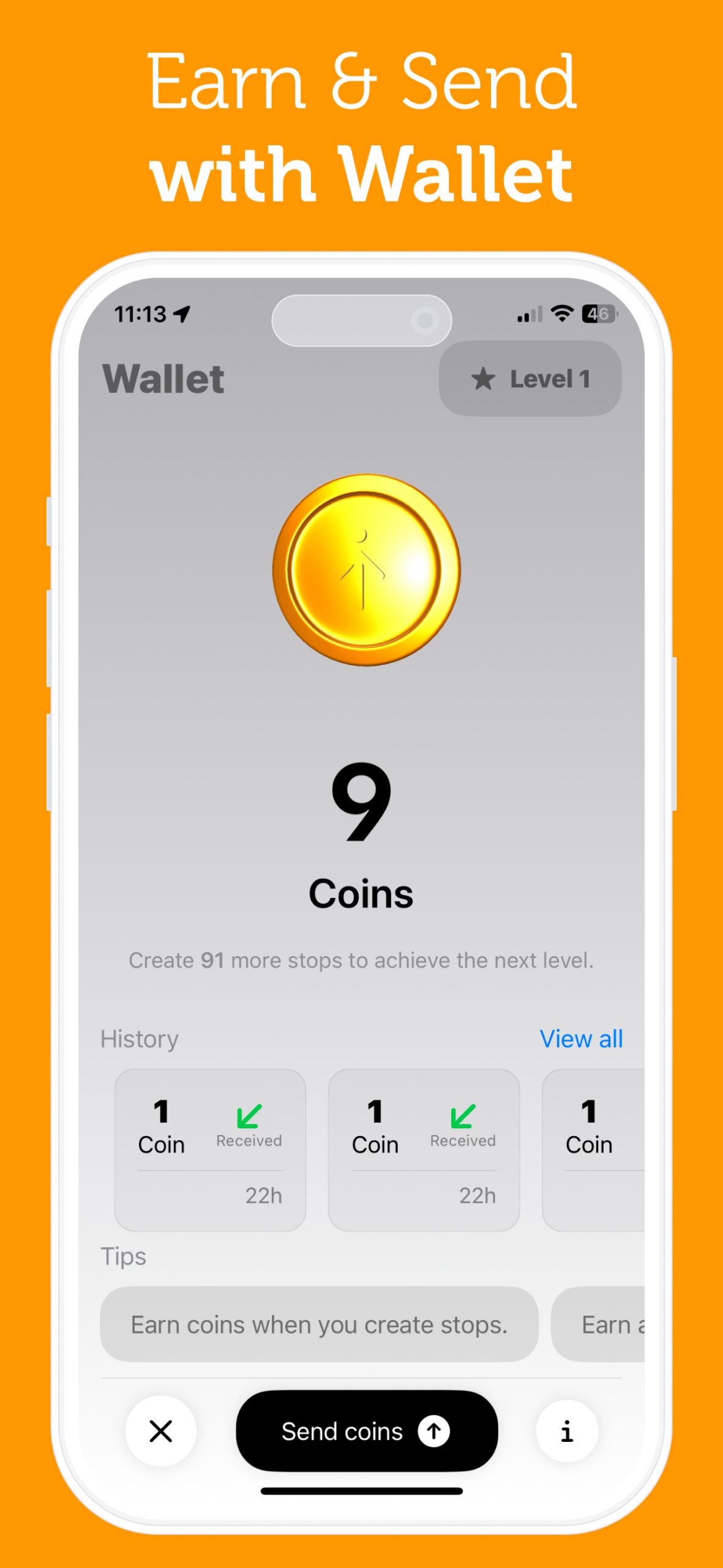 Stops' Wallet - Earn Coins