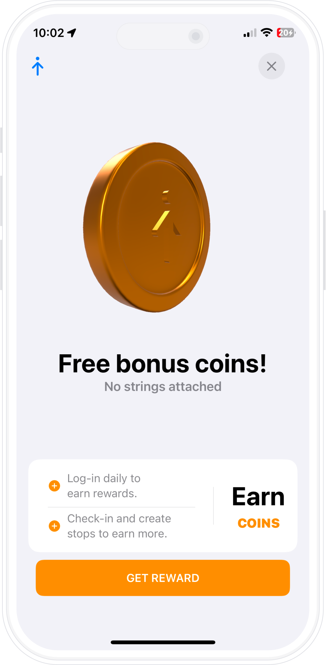 Earn bonus coins for logging in daily